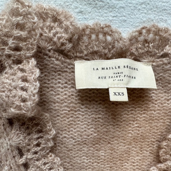 Sezane Angelie Cardigan Light Beige - Picture 3 of 7